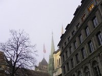 Nikon Coolpix 151  St Peter Cathedral&#39;s tower just barely poked out of the fog